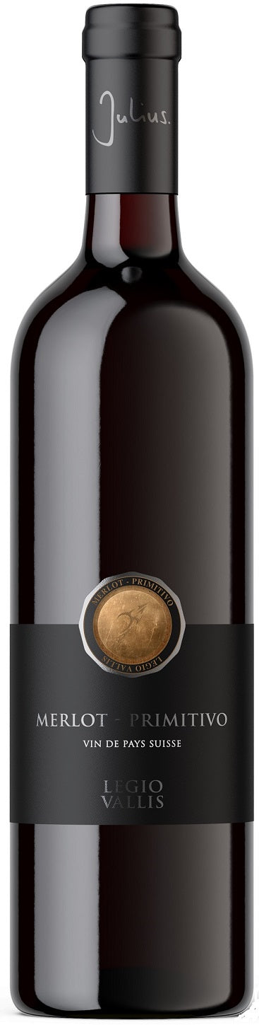 Merlot-Primitivo, Vin de Pays Suisse, Legio Julius by Vins et Vignobles Julius SA, Salgesch, 2024